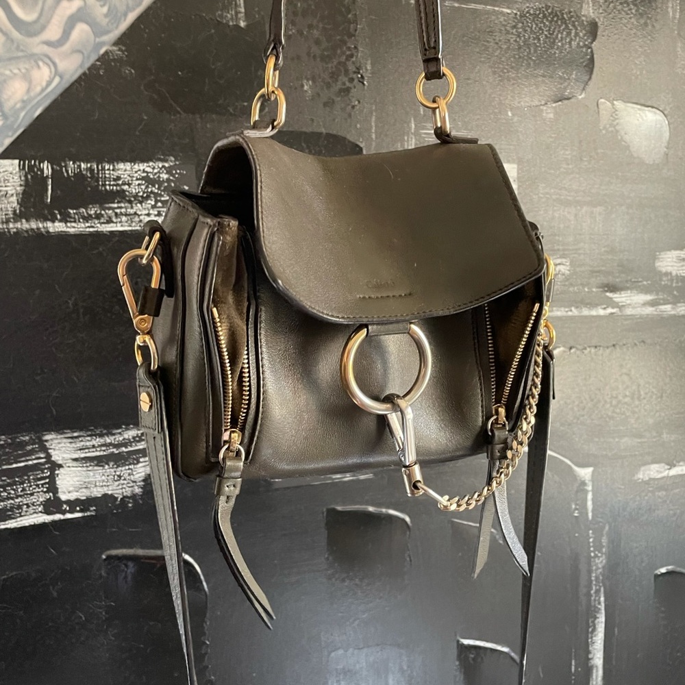 Limited Edition “Forest Green” Chloe Faye bag in size medium
